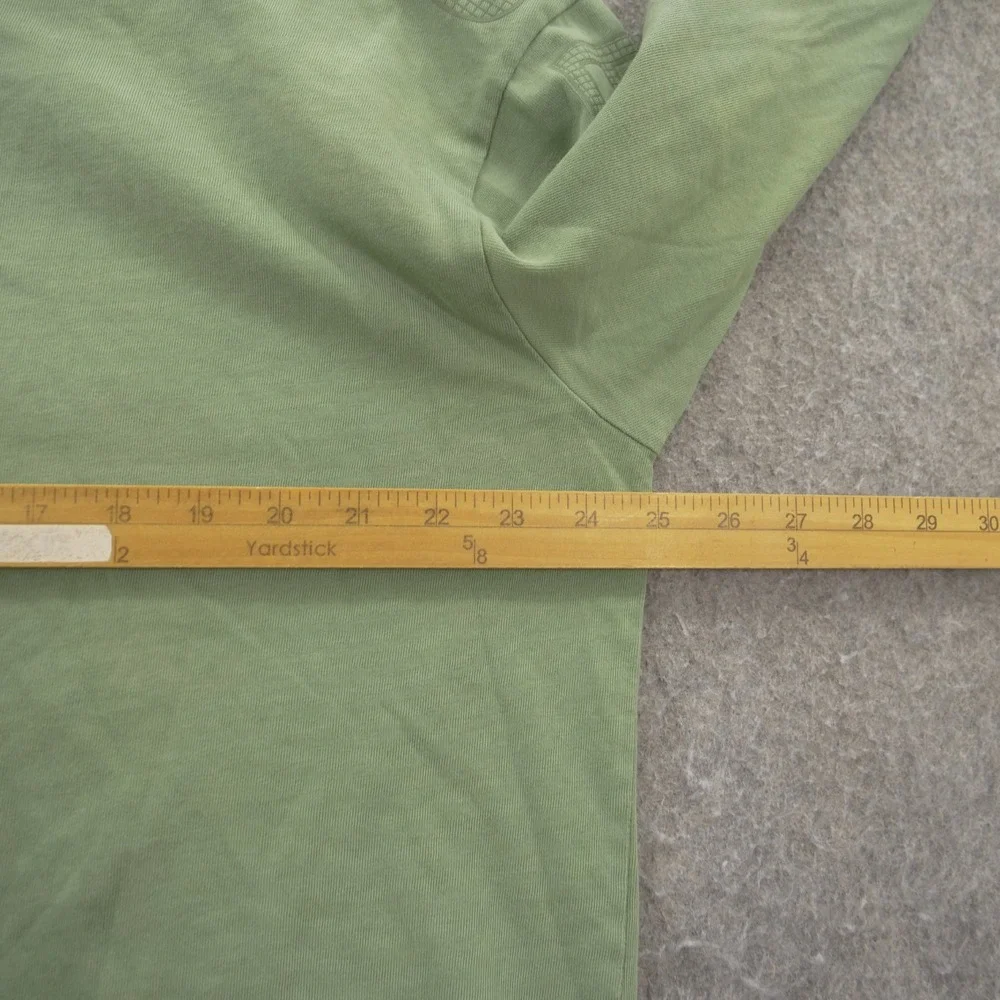 Nike Jordan Engineered Shirt Mens Large Green Long Sleeve Crew Graphic Print Log